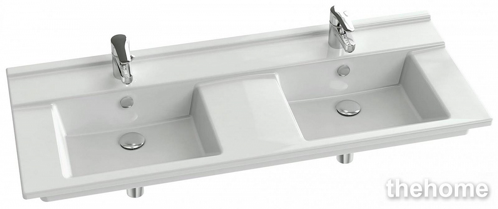 Раковина столешница Jacob Delafon Struktura EXF112-00 120х48 см дваяная подвесная - TheHome