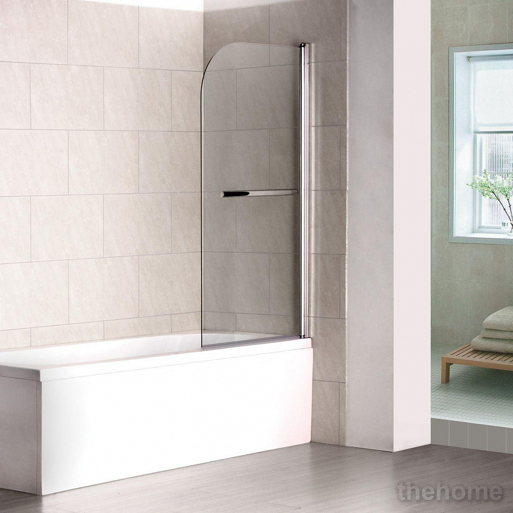 Шторка на ванну RGW Screens SC-06 800x1500 с ручкой, стекло чистое - TheHome