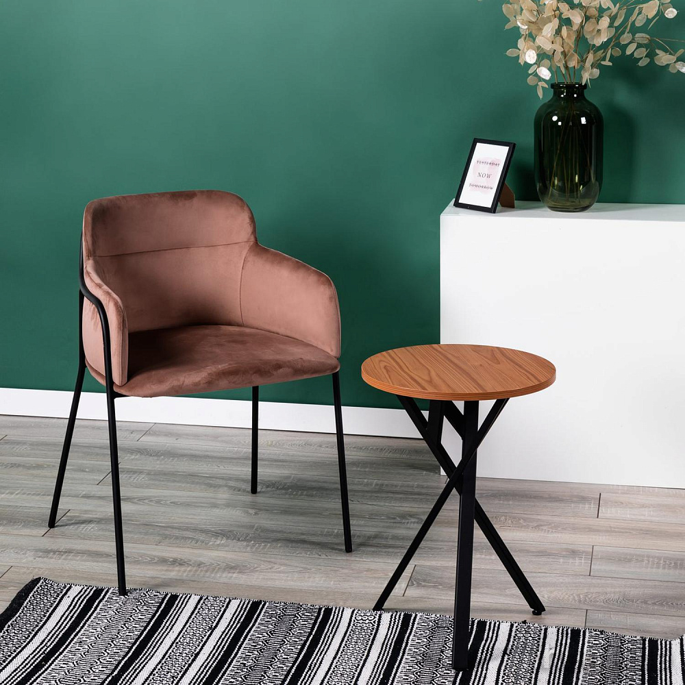 Стол журнальный R-Home Flora R Вишня Локарно - 7