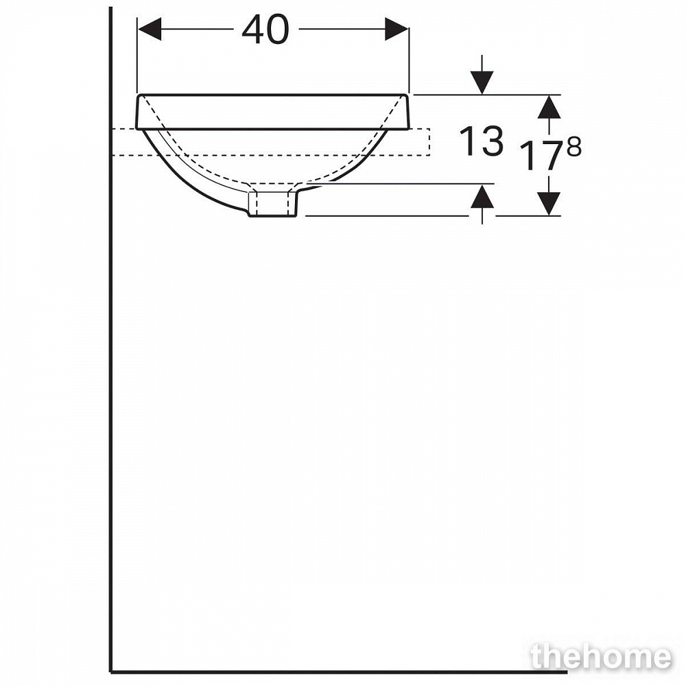Раковина Geberit Variform 50см 500.710.01.2 белая - 5
