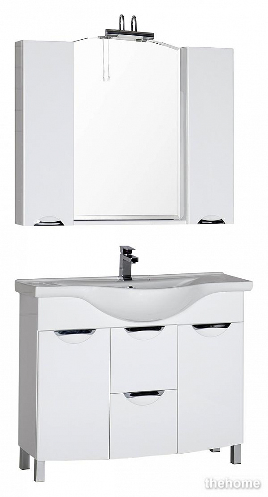 Зеркало-шкаф Aquanet Асти 105 белый - 3