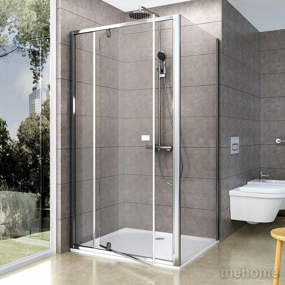 Душевая дверь Ravak PIVOT PDOP2-120 блестящая+ прозрачное стекло - TheHome