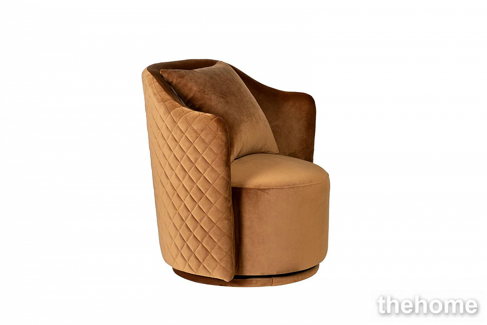 Кресло Verona Basic вращающееся, велюр золотой Pad14 70*77*80см Garda Decor - 2