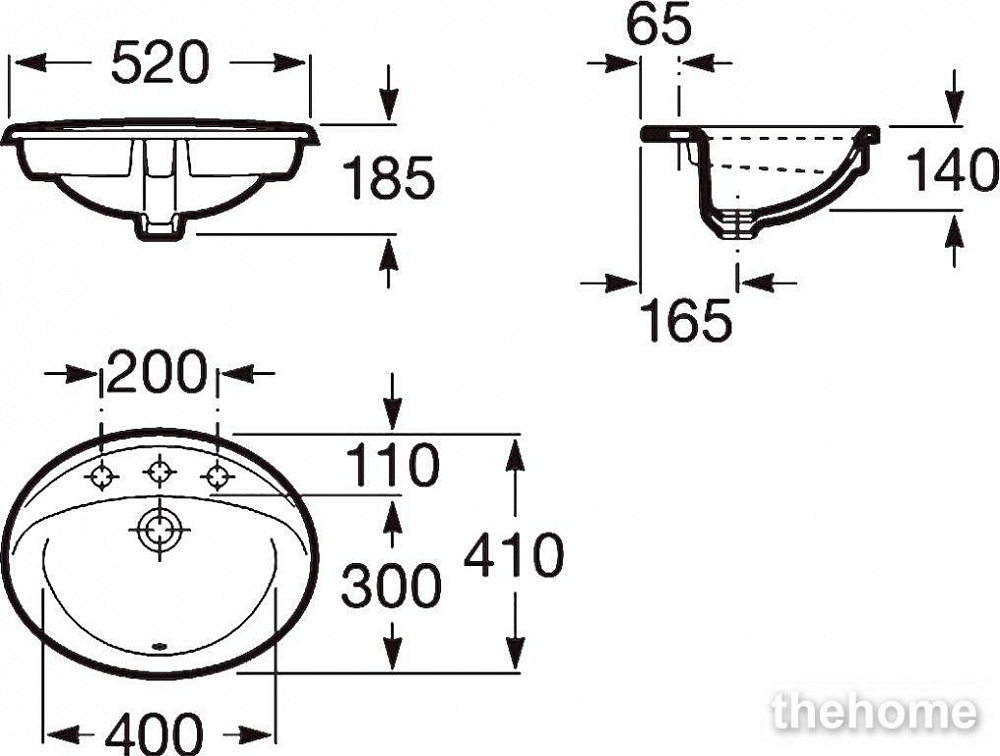 Раковина Roca Rodeo 327866000 52 см - 7