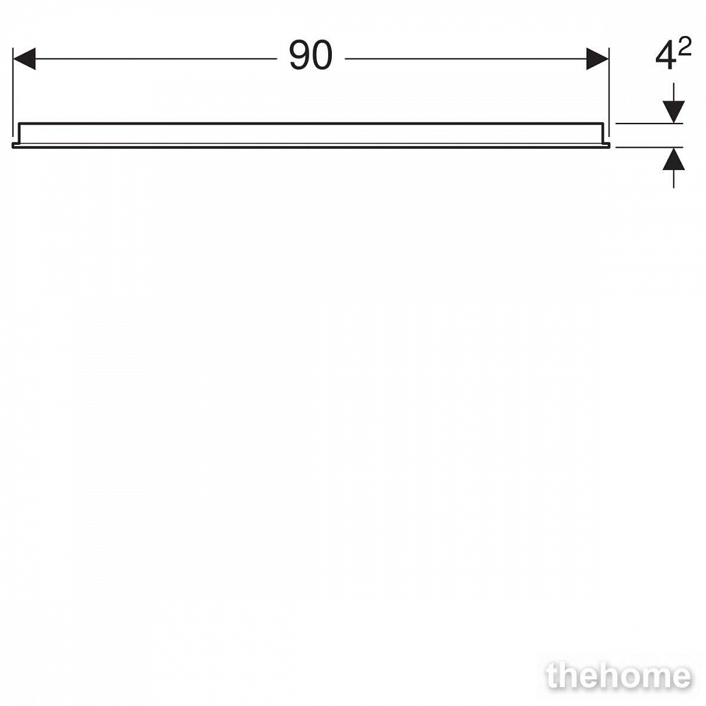 Зеркало Geberit Option 90х65см 500.589.00.1 с подсветкой - 5