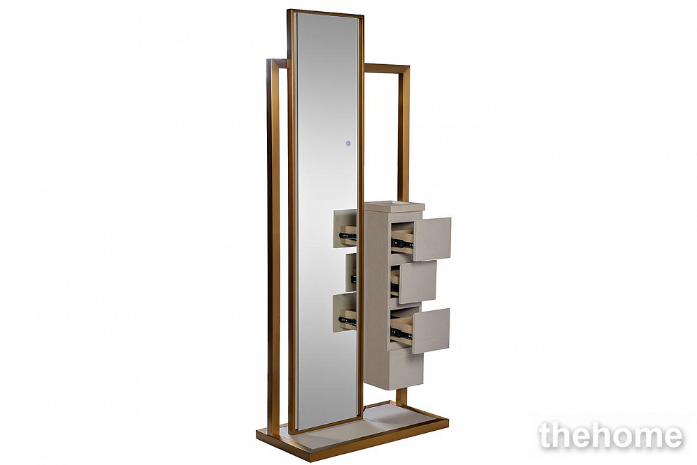 58DB-18158ZERK Тумба с зеркалом и подсветкой св.шпон 75*40*180см Garda Decor - 2