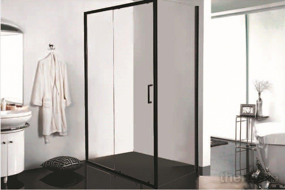 Душевой уголок Bravat Blackline BS120.3101A 120x80 см прямоугольный черный - TheHome