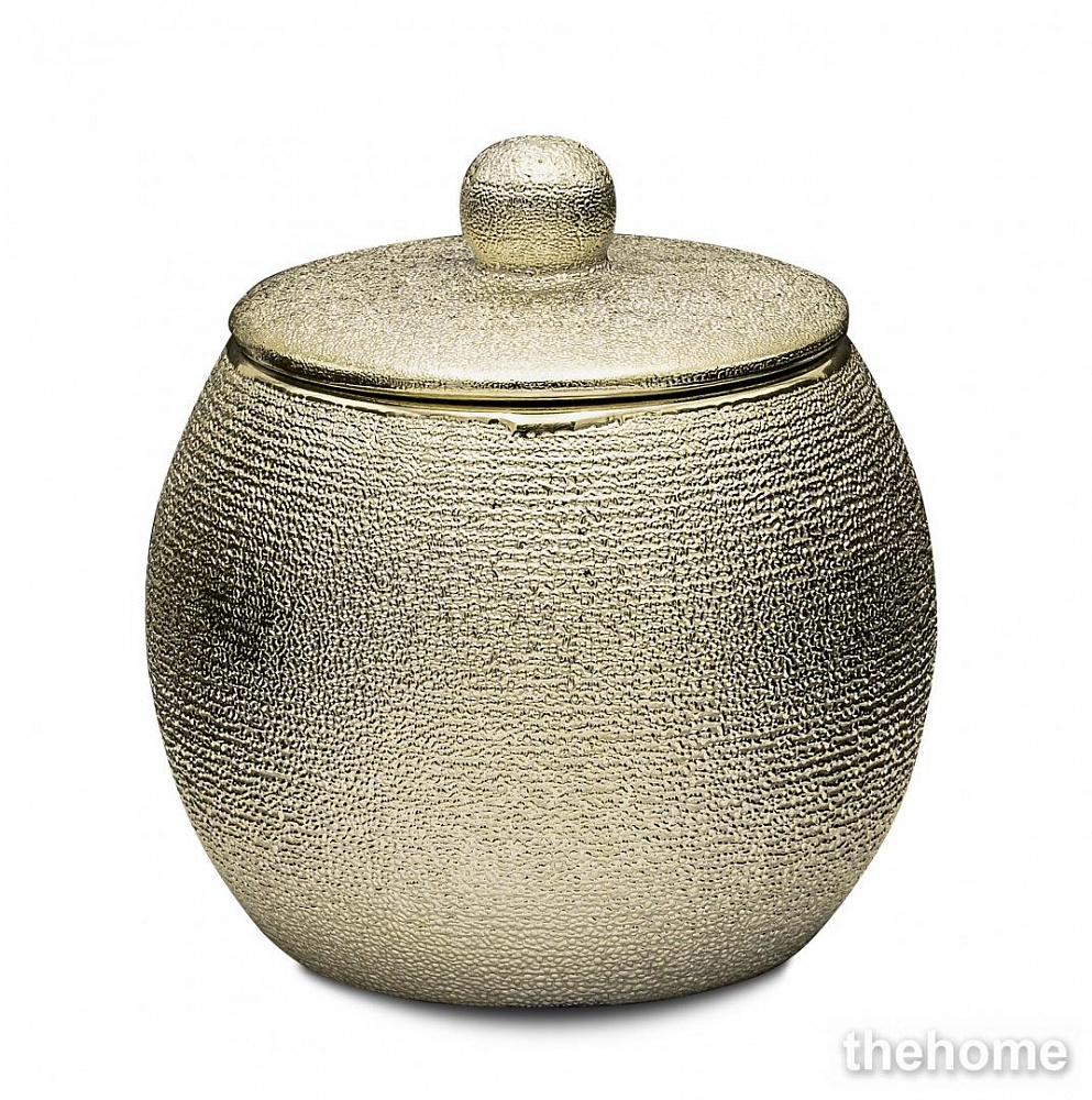 Банка для ватных дисков Ridder Lucida 2123724, золотой - TheHome