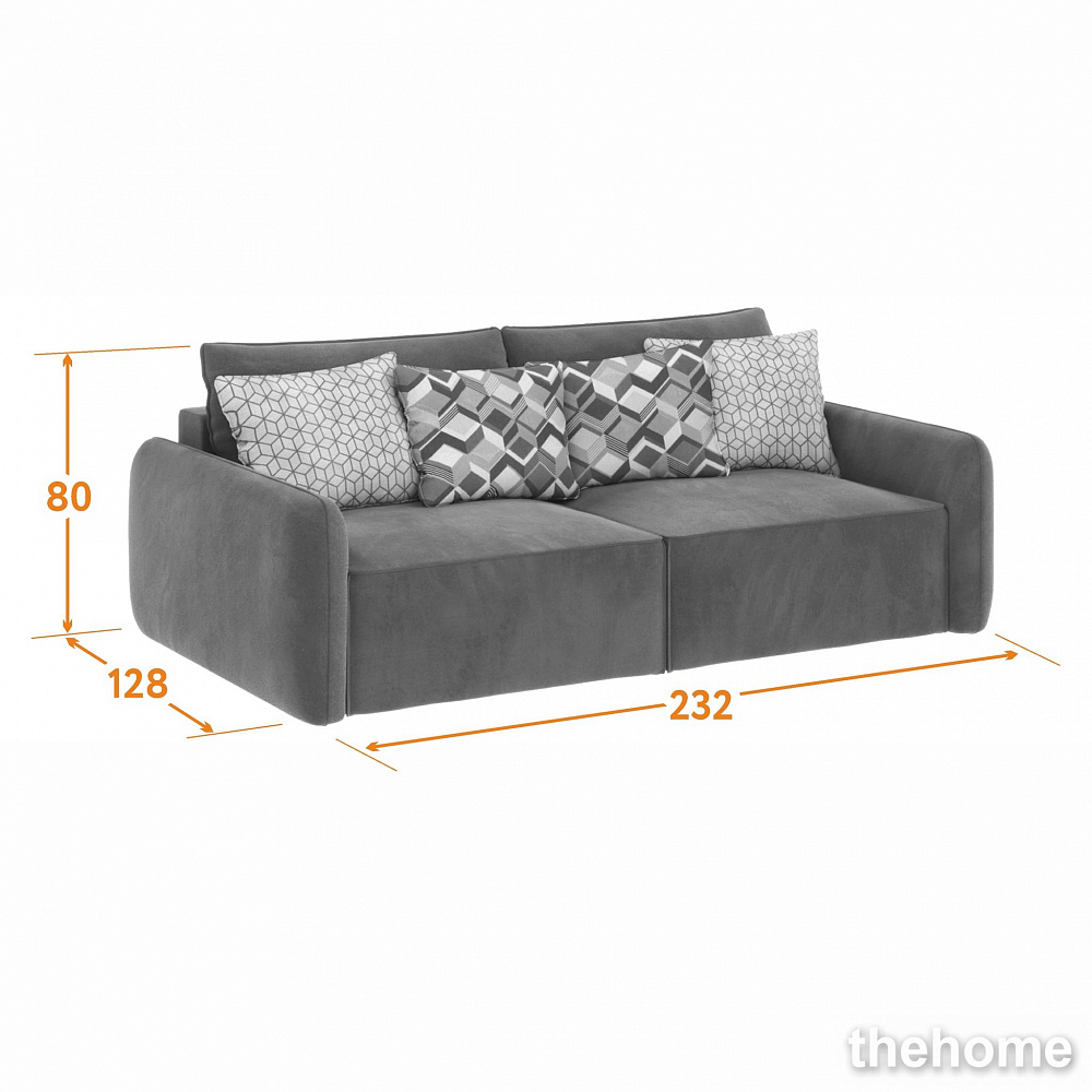 Диван прямой DeeOne Портленд-7 AAA4153015 зеленый - 16