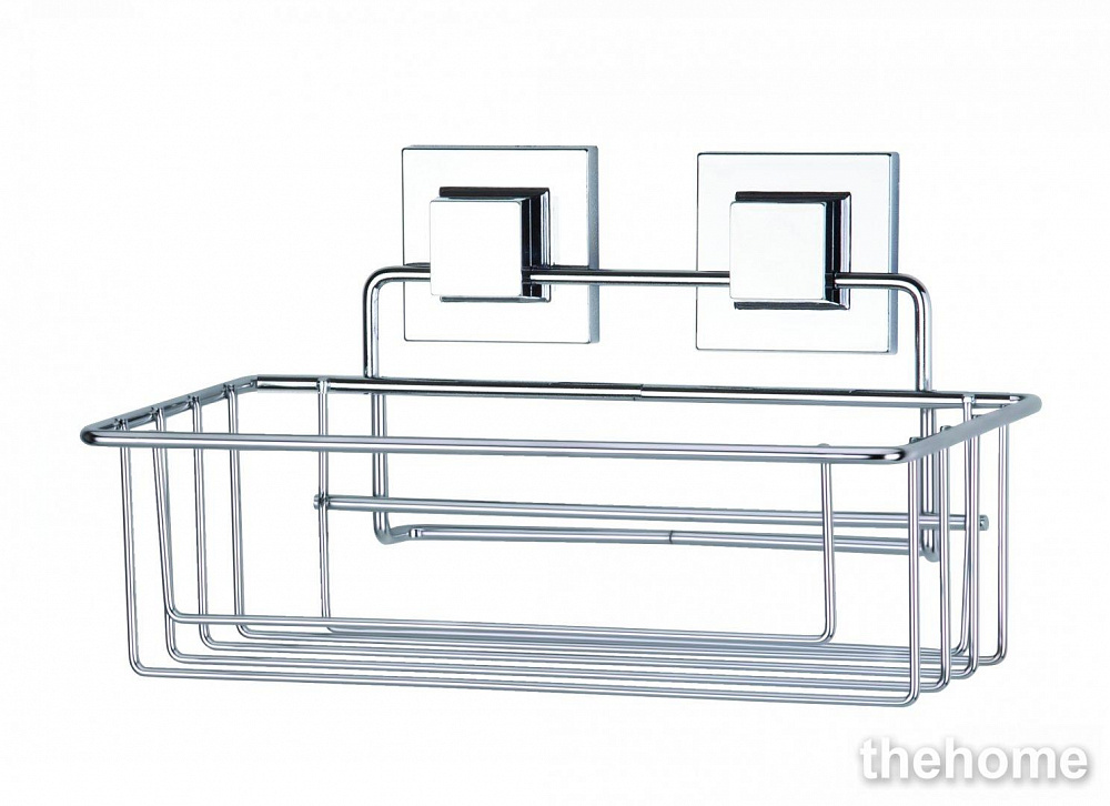 Полка Tekno-tel EF254 самоклеящаяся 1 ярус, хром - TheHome