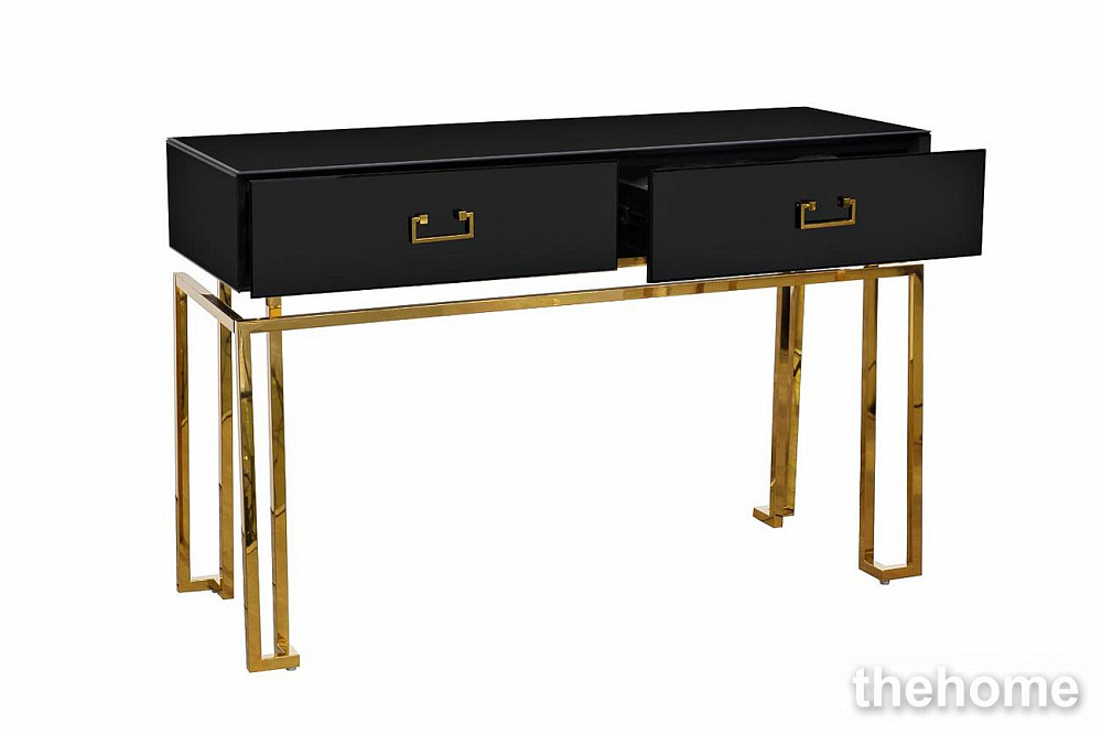 KFG058 Консоль черная 2 ящика  120*42*77см Garda Decor - 3