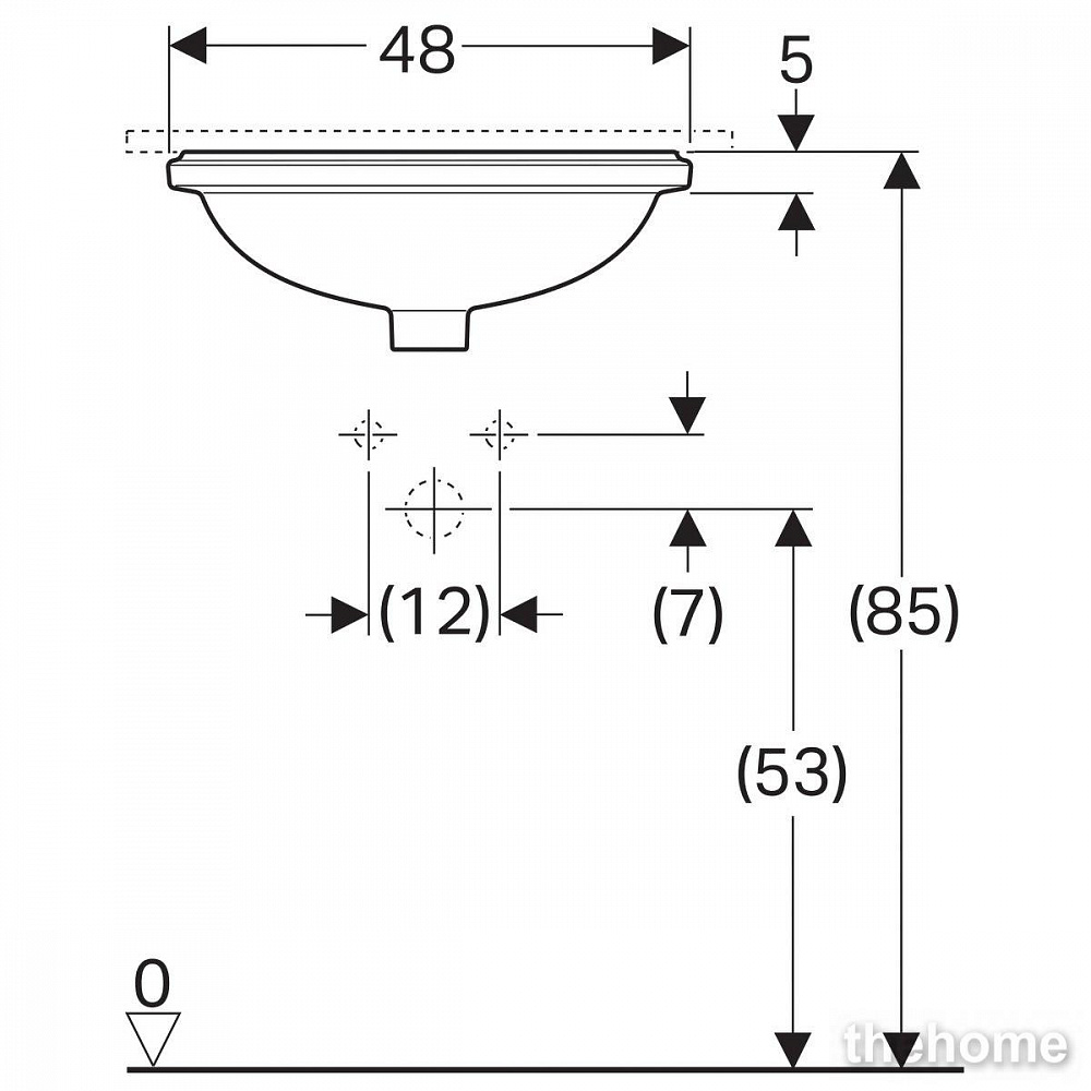 Раковина Geberit Variform 48см 500.748.01.2 белая - 4