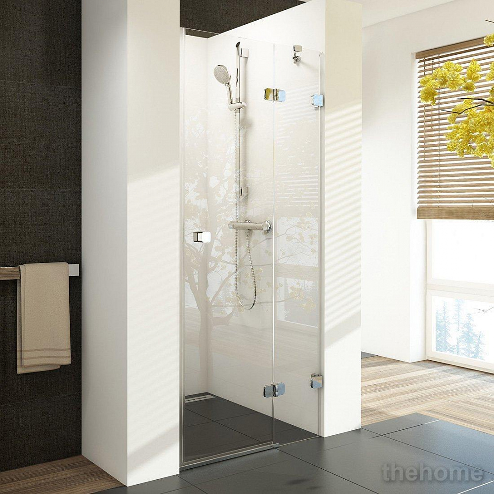Душевая дверь Ravak BRILLIANT BSD2-80 A-R хром+ прозрачное стекло (790-805) - TheHome