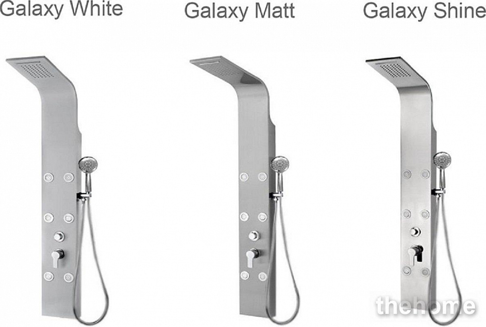 Душевая панель Aquanet Galaxy Matt AP40-02 с каскадом и гидромассажем, хром матовый - 2