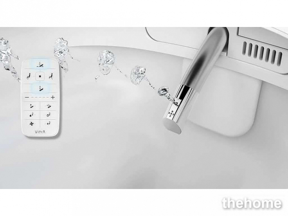 Унитаз подвесной VitrA V-Care 5674B003-6194 со встроенным феном и системой удаления запахов - 7