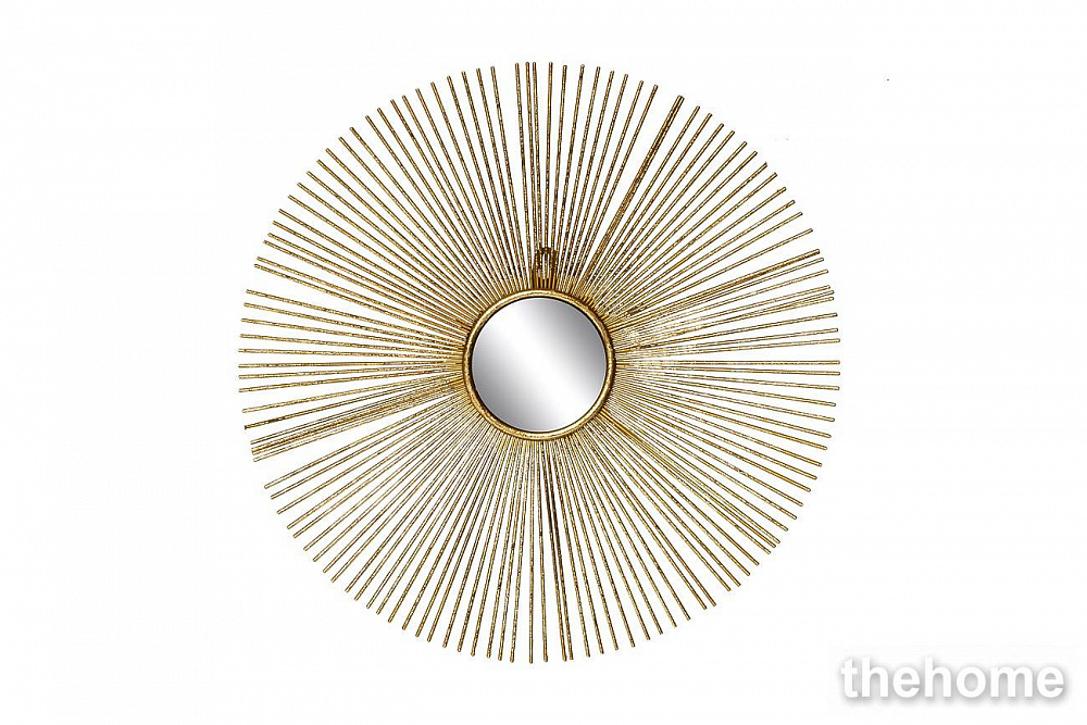 37SM-0533 Зеркало декоративное золотое 38,7*38,7*2,5см, центр.диам.8,5см Garda Decor - TheHome