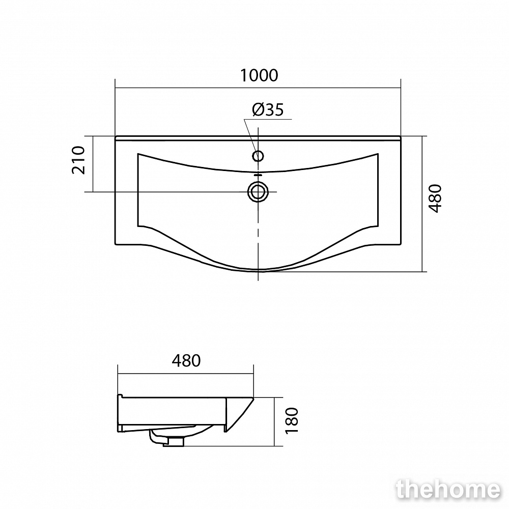 Раковина Santek Беверли 1WH302502 100 см. - 6