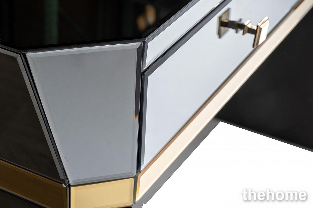 KFG125 Консоль 2 ящика с золотистой отделкой 120*42*79см Garda Decor - 4