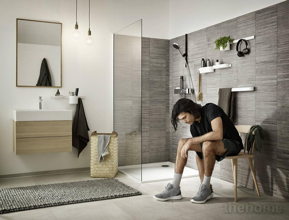 Держатель для душа Hansgrohe WallStoris 27917670, чёрный матовый - 4