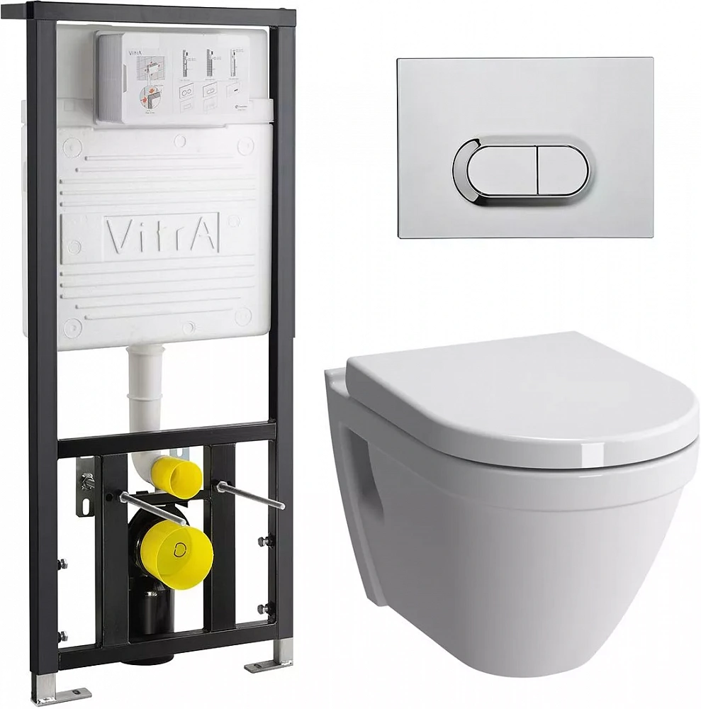 Комплект VitrA S50 9003B003-7201 кнопка хром - TheHome