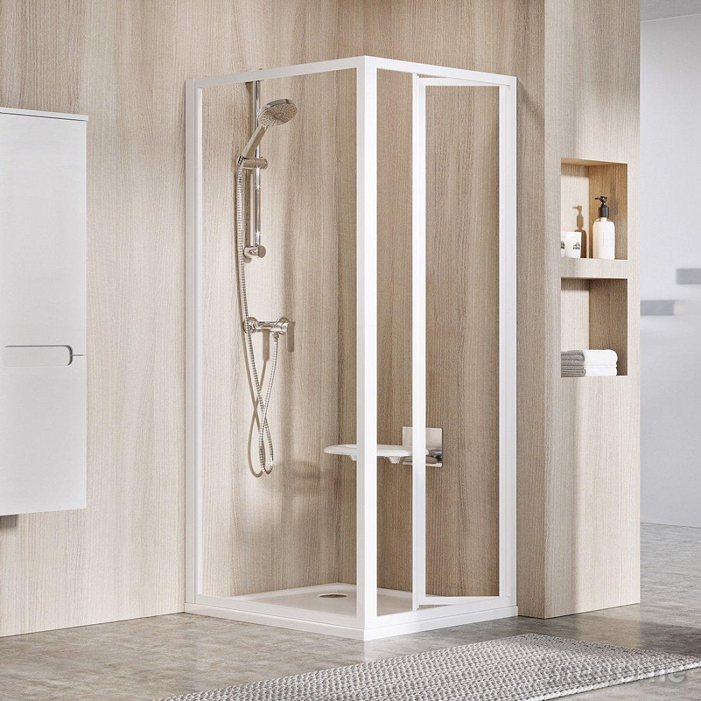 Душевая дверь Ravak SUPERNOVA SDZ2-70 белая+ прозрачное стекло - TheHome
