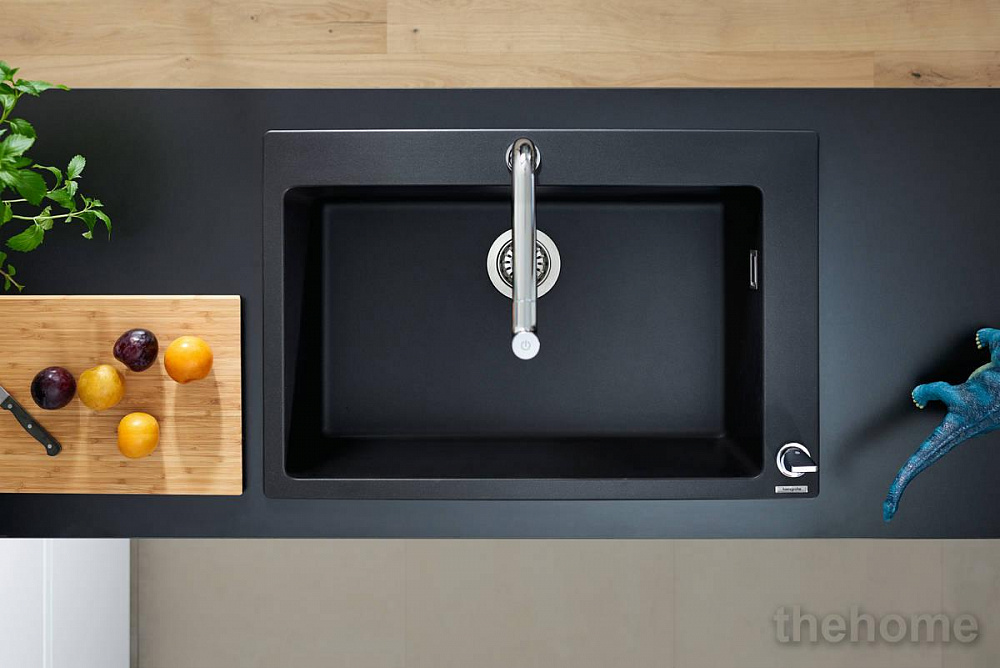 Смеситель Hansgrohe Metris для кухонной мойки 73804800 сталь - 9
