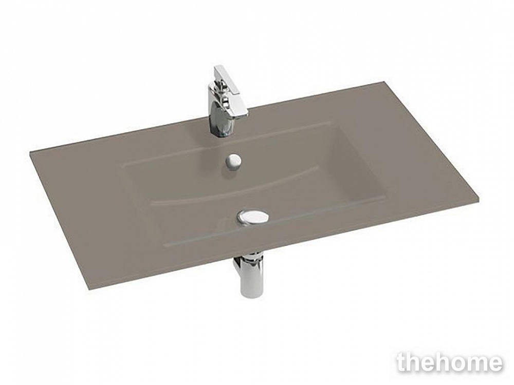 Раковина стеклянная Jacob Delafon Vox EB2104-DD4 80 см коричневая глянцевая - TheHome