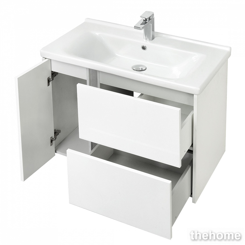 Тумба под раковину 75 см Aquaton Стоун 1A228201SX010 белый - 6