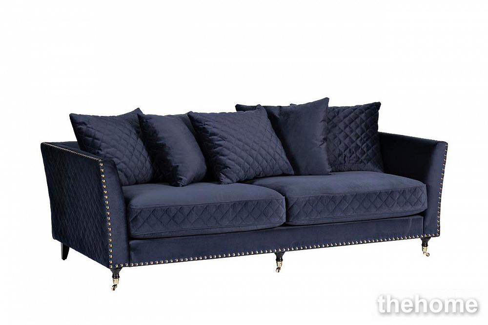Диван Sorrento 220 трехмест., велюр т.синий Bel18 220*101*88см Garda Decor - 2