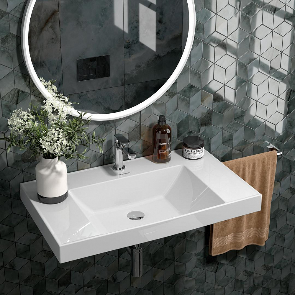 Раковина 80 см Kerama Marazzi Cubo CU.wb.80 белый - 2
