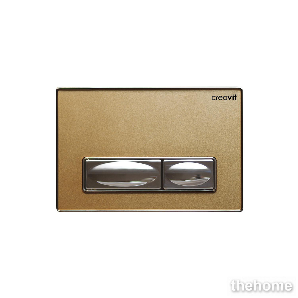 Клавиша смыва для инсталляции Creavit GP4008.00 золото стекло - TheHome