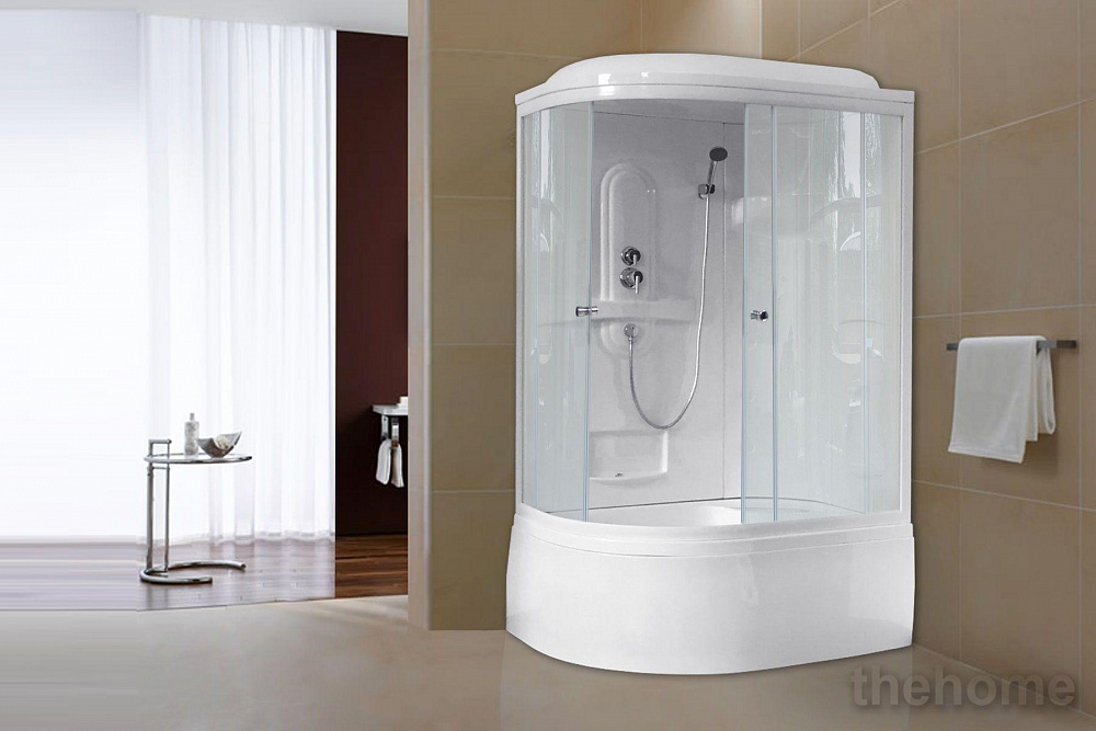 Душевая кабина Royal Bath 8120BK1-T прозрачное правая - 2