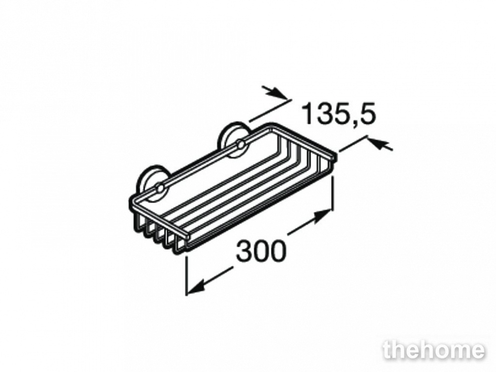 Полка Roca Twin 816714001 хром - 2
