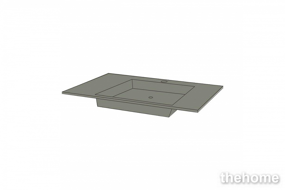 Раковина-столешница Acquabella ENCIM.INTEGRA_90_S/F_SLATE_BIANCO 90х46 см blanco - 3