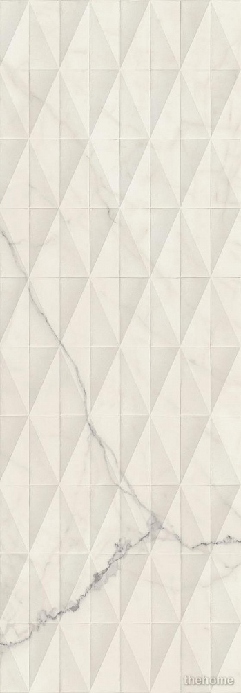 Плитка Allmarble Wall Statuario Struttura Pave Lux 3D 40х120 - TheHome