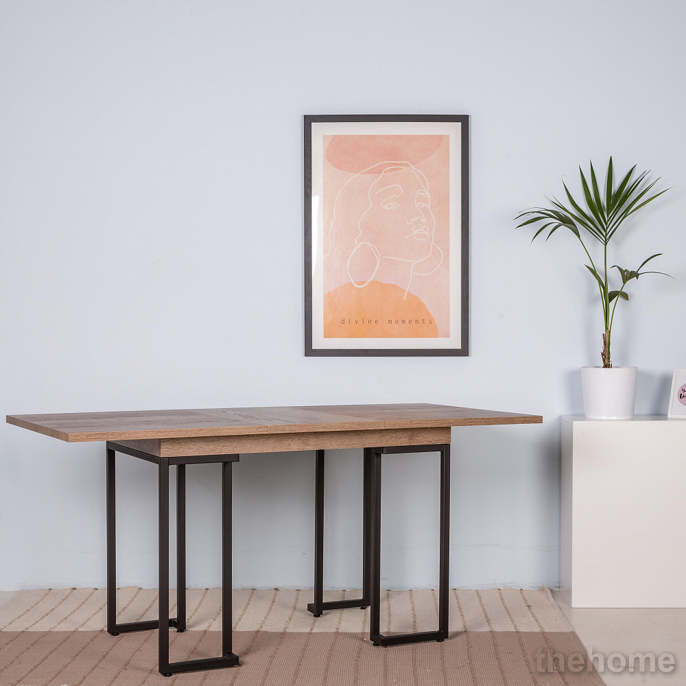 Стол обеденный R-Home раскладной Loft 120 Дуб табак - 5