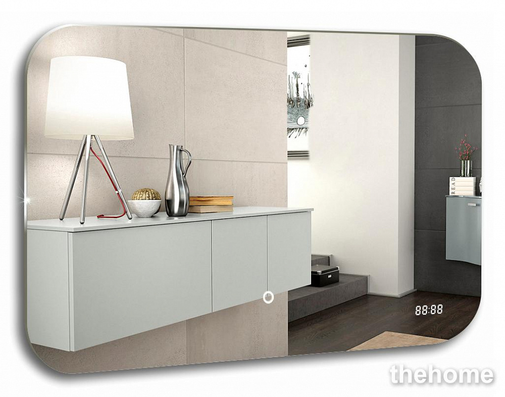 Зеркало Aquanika Basic 80х55 см AQB5580RU44 с подсветкой и сенсорным выключателем - TheHome