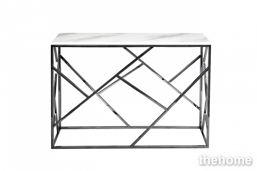 GY-CST2051214BLSM Консоль иск.мрамор/темн.хром 30*115*78см Garda Decor - TheHome