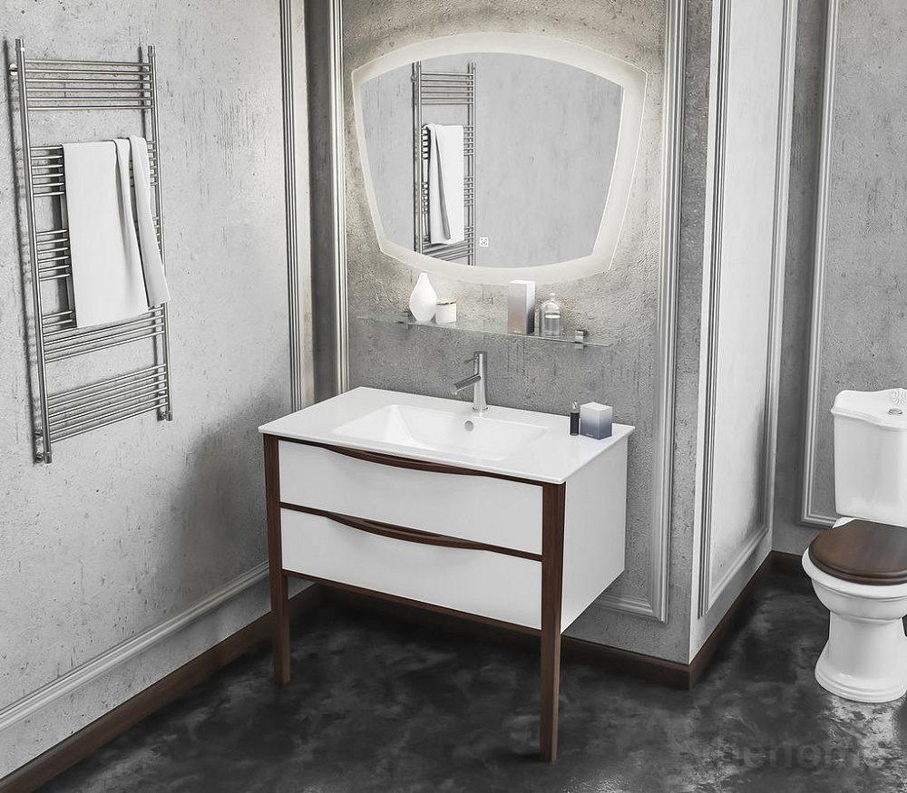 Зеркало Opadiris Риголетто 90 белое - 3