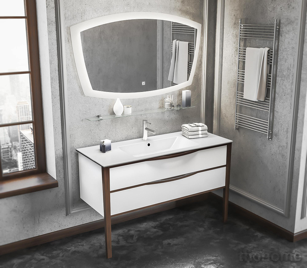 Зеркало Opadiris Риголетто 90 белое - 2