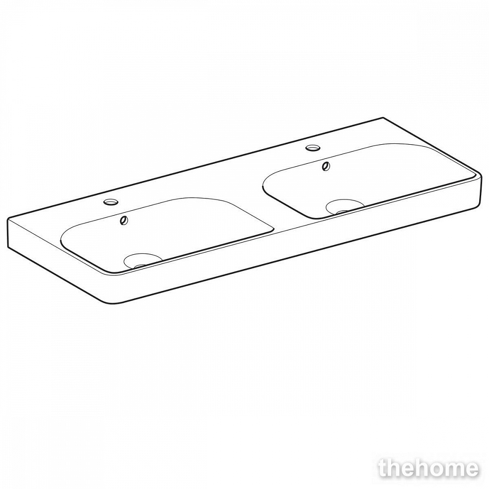 Раковина двойная подвесная GEBERIT Smyle Square 500.223.01.1 - 2
