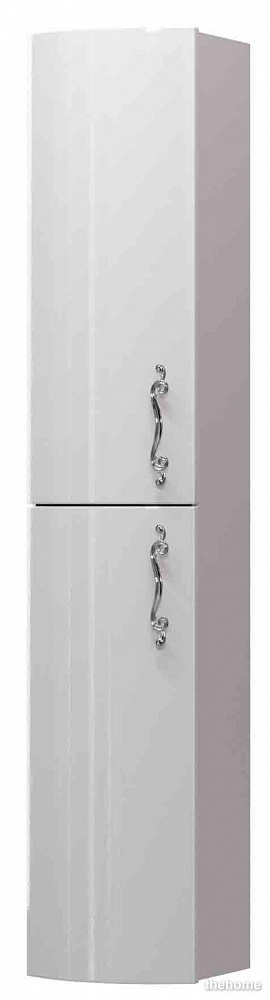 Шкаф-пенал 1Marka Amethyst 30П White L выпуклый - TheHome