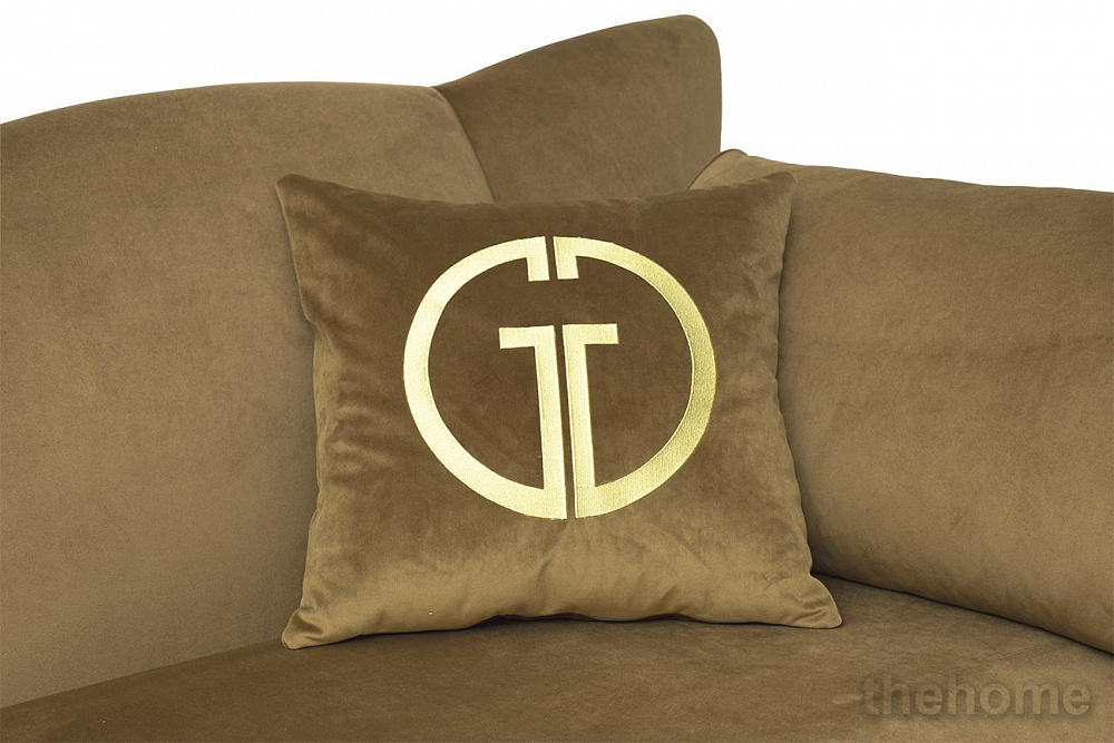 Диван Siena трехм.без мех.,велюр золотой Colt004 228*92*92см Garda Decor - 3