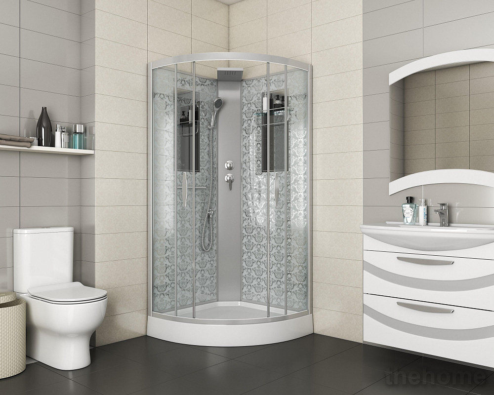 Душевая кабина Niagara Luxe NG-7715WBK 90х90х210 стекло прозрачное - 2