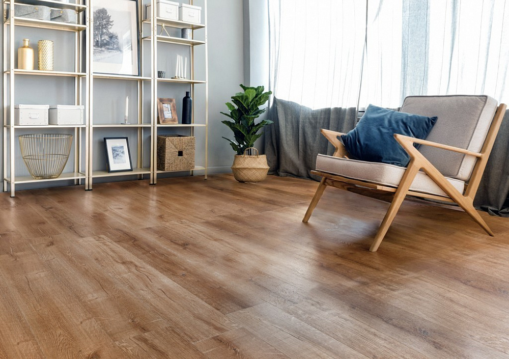 Каменно-полимерная плитка Alpine Floor Real Wood Дуб Royal Синхронное тиснение ECO 2-1 - TheHome