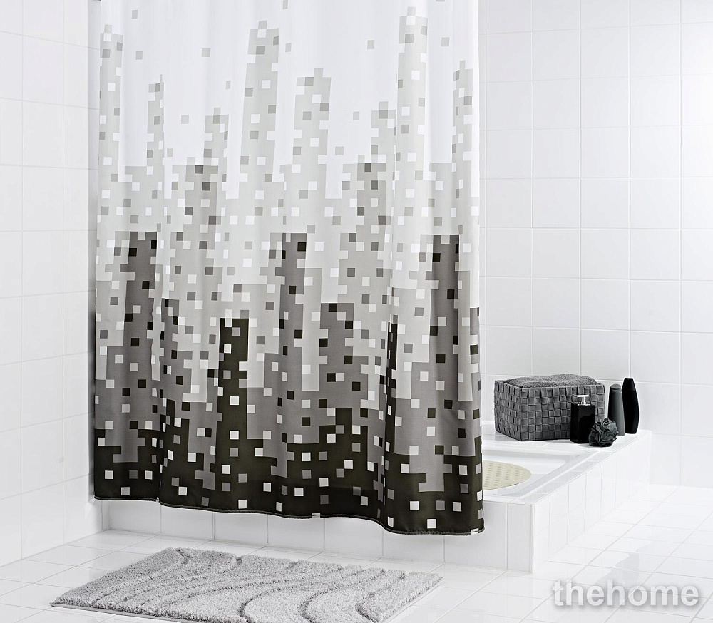 Штора для ванных комнат Ridder Skyline серая - TheHome