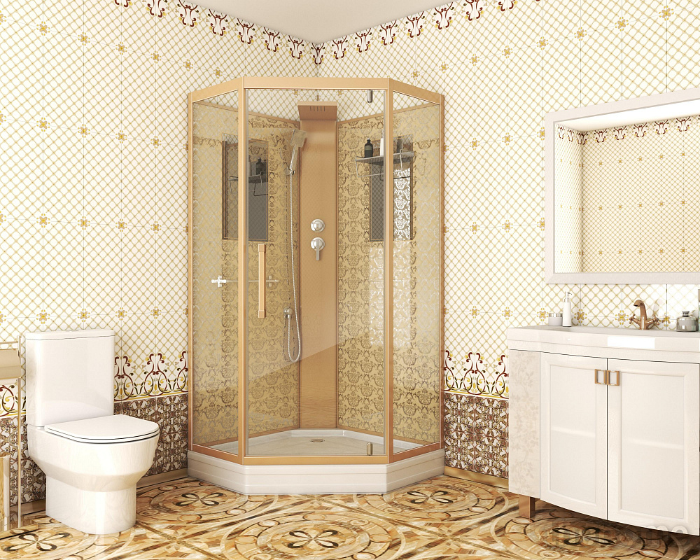 Душевая кабина Niagara Luxe NG-7799GBK 90х90х210 стекло прозрачное - 2