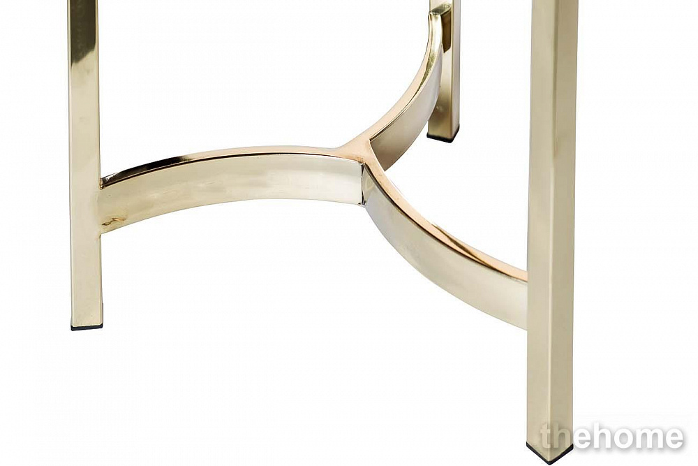 13RXFS5080L-GOLD Стол журнальный стекло коричн./золото d35*70см Garda Decor - 4