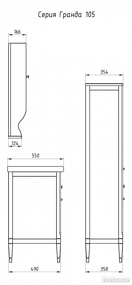 Зеркало ASB-Woodline Гранда 80 11481 зеленое - 6