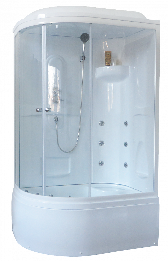 Душевая кабина Royal Bath 8120BK2-T прозрачное правая - TheHome